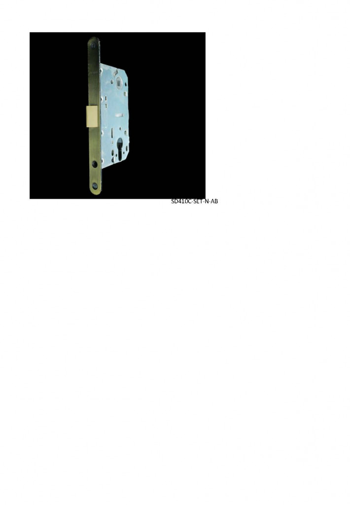 Замок врезной Alemar SD410C-S  (ET-N AB) дубль 14
